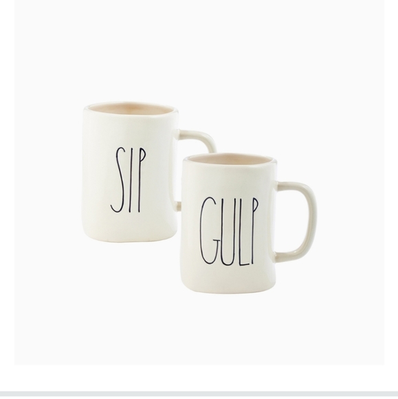 Rae Dunn Other - Rae Dunn by Magenta "Sip" & "Gulp" Mugs | 16 oz.